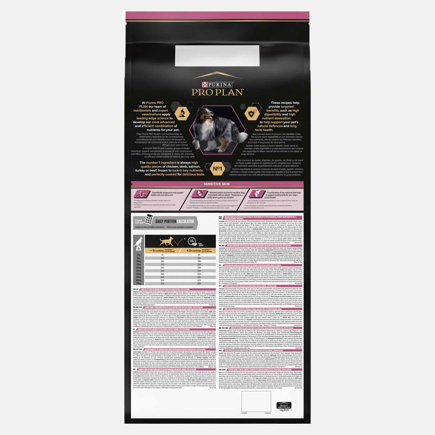 PRO PLAN Medium Adult Sensitive Skin Dry Dog Food with Salmon