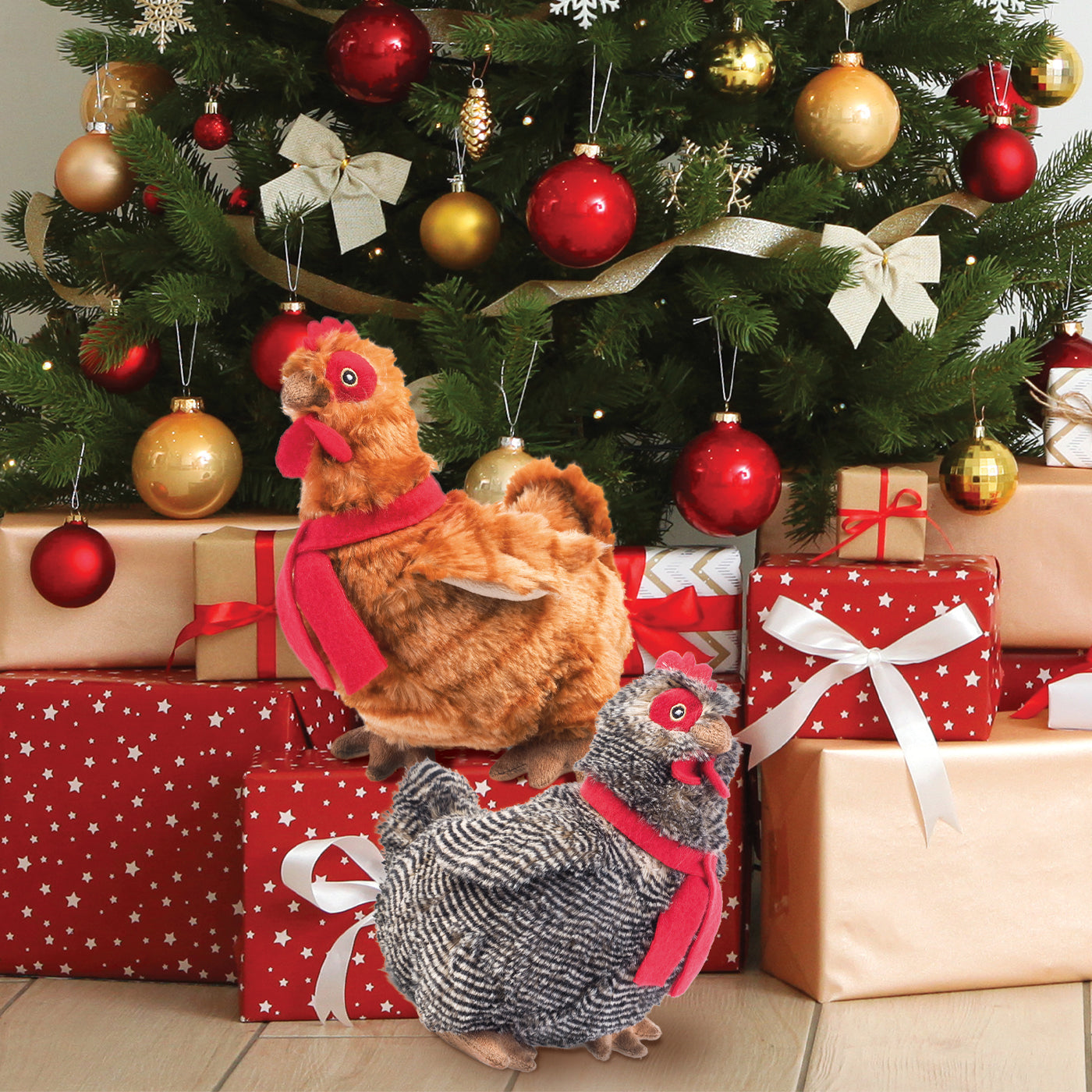 Zoon Brown Poochie Poultry Christmas Toy