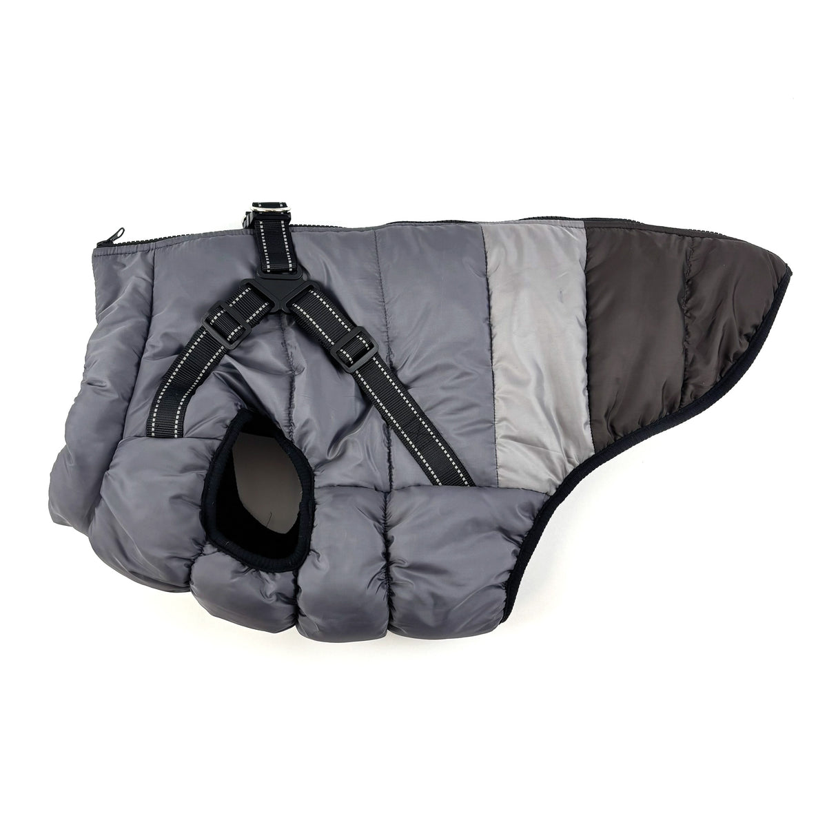 Go Walk Slate Grey Trio Harness Dog Coat