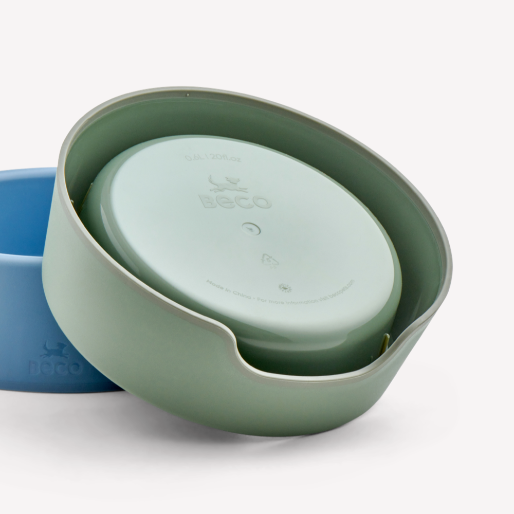 Beco Steady Cat Bowl Olive Green Small