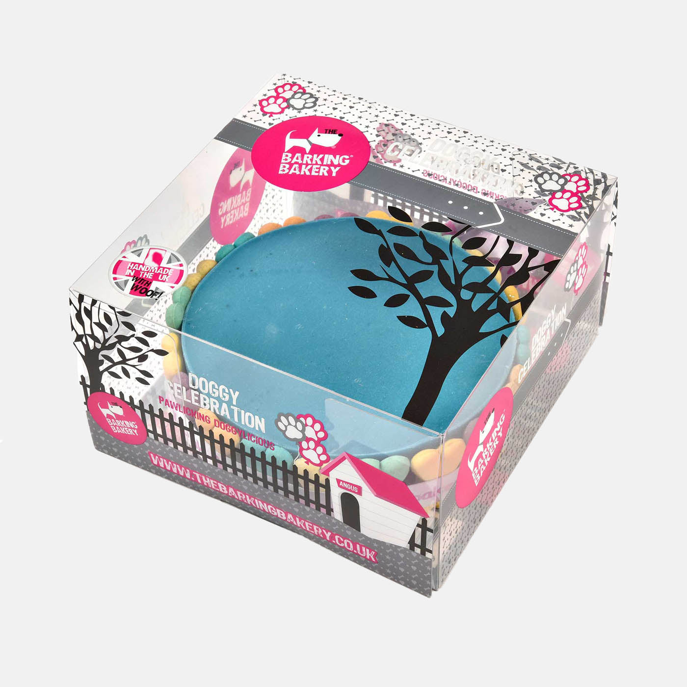 Barking Bakery Blue Yoghurt Topped Pawty Cake