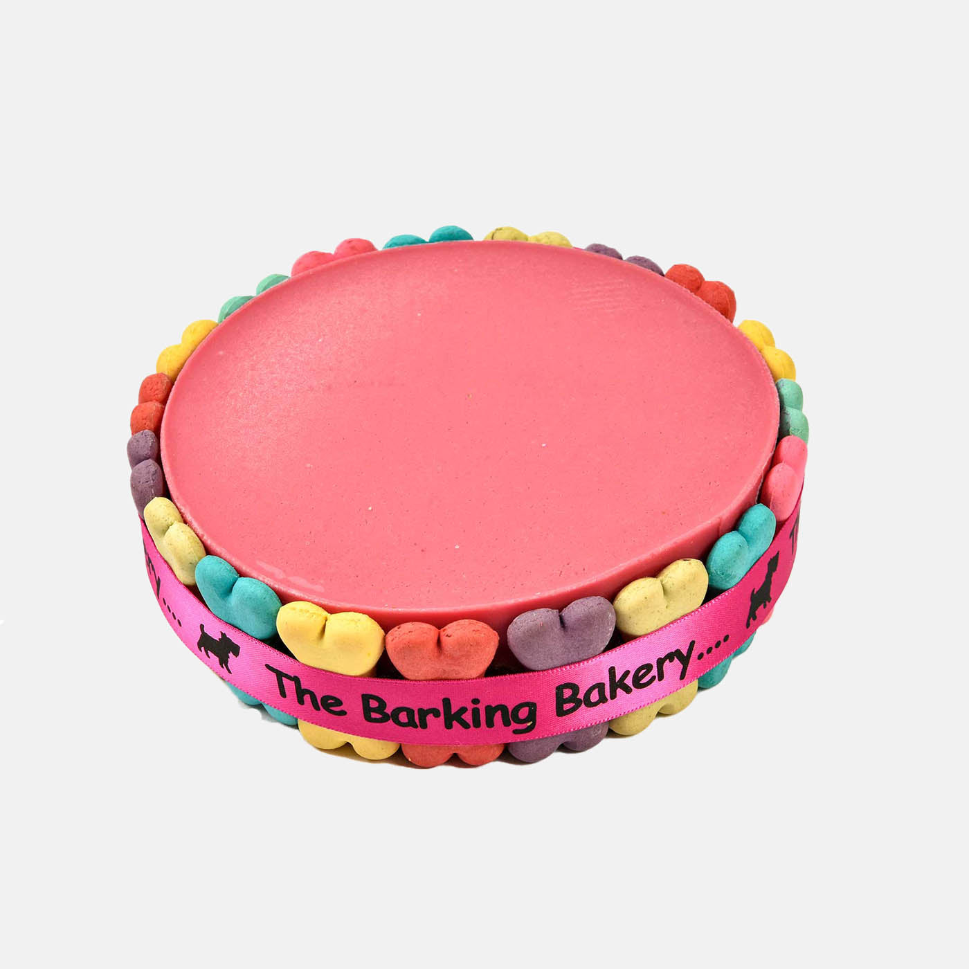 Barking Bakery Pink Yoghurt Topped Pawty Cake