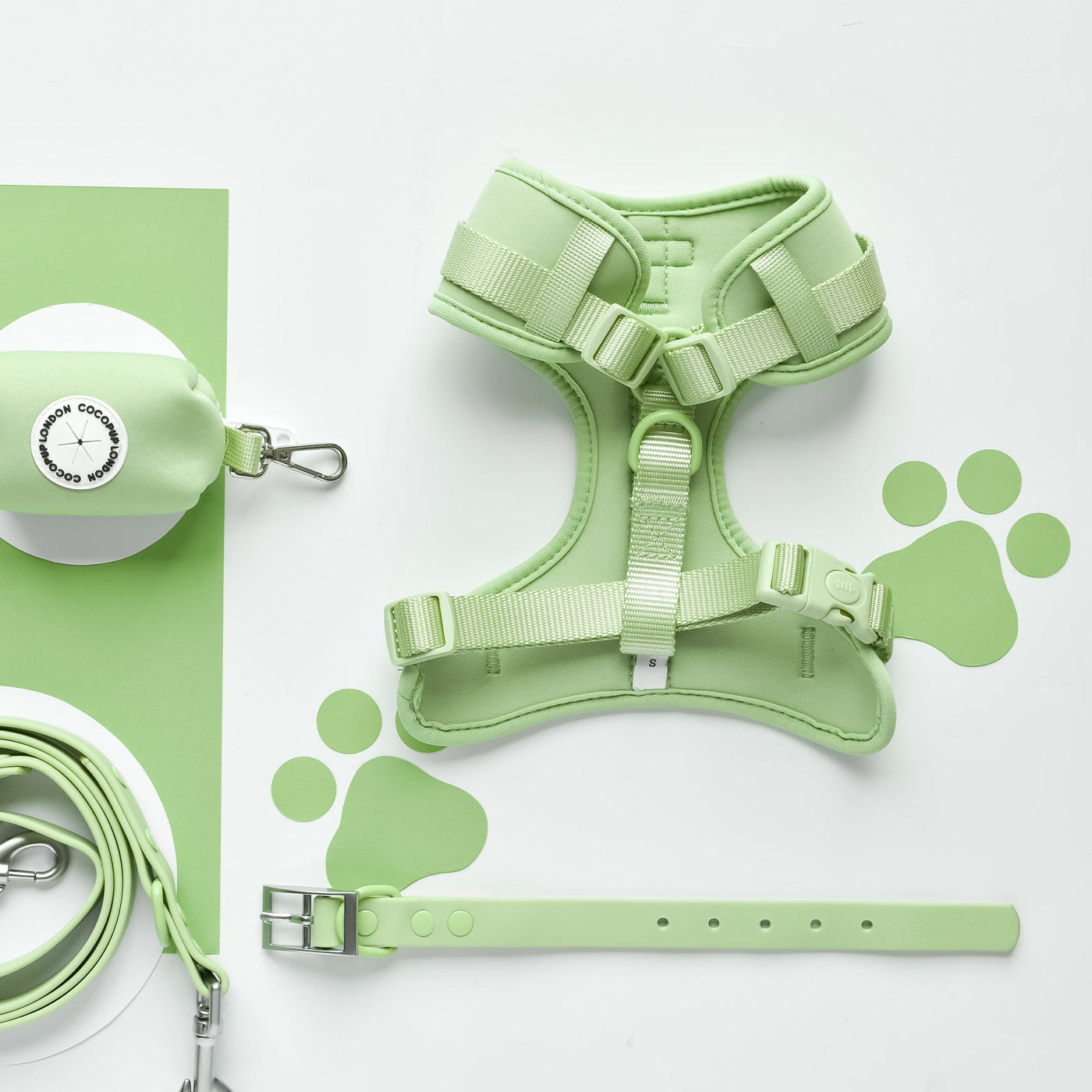 Cocopup London Matcha NAKD Adjustable Harness