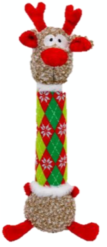 KONG Holiday Shakers Luvs Argyle Reindeer