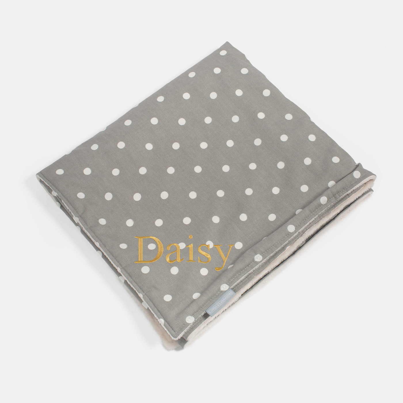 Super Soft Sherpa & Teddy Fleece Lining, Our Luxury Cat & Kitten Blanket In Stunning Grey Spot I The Perfect Cat Bed Accessory! Available Now at Lords & Labradors