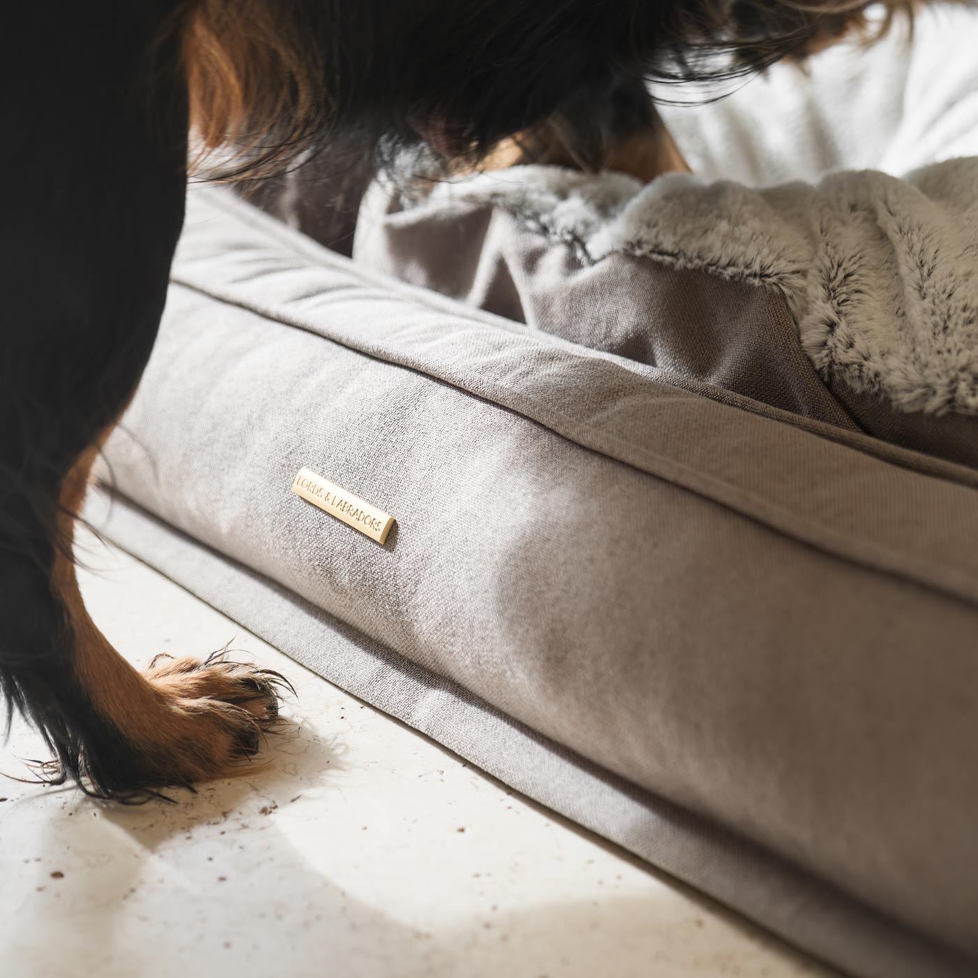 Present Your Furry Friend with the Perfect Dog Bed for The Ultimate Pet Nap-Time! Discover Our Luxury Deep Sleep Dog Bed In Stunning Putty! Available Now at Lords & Labradors