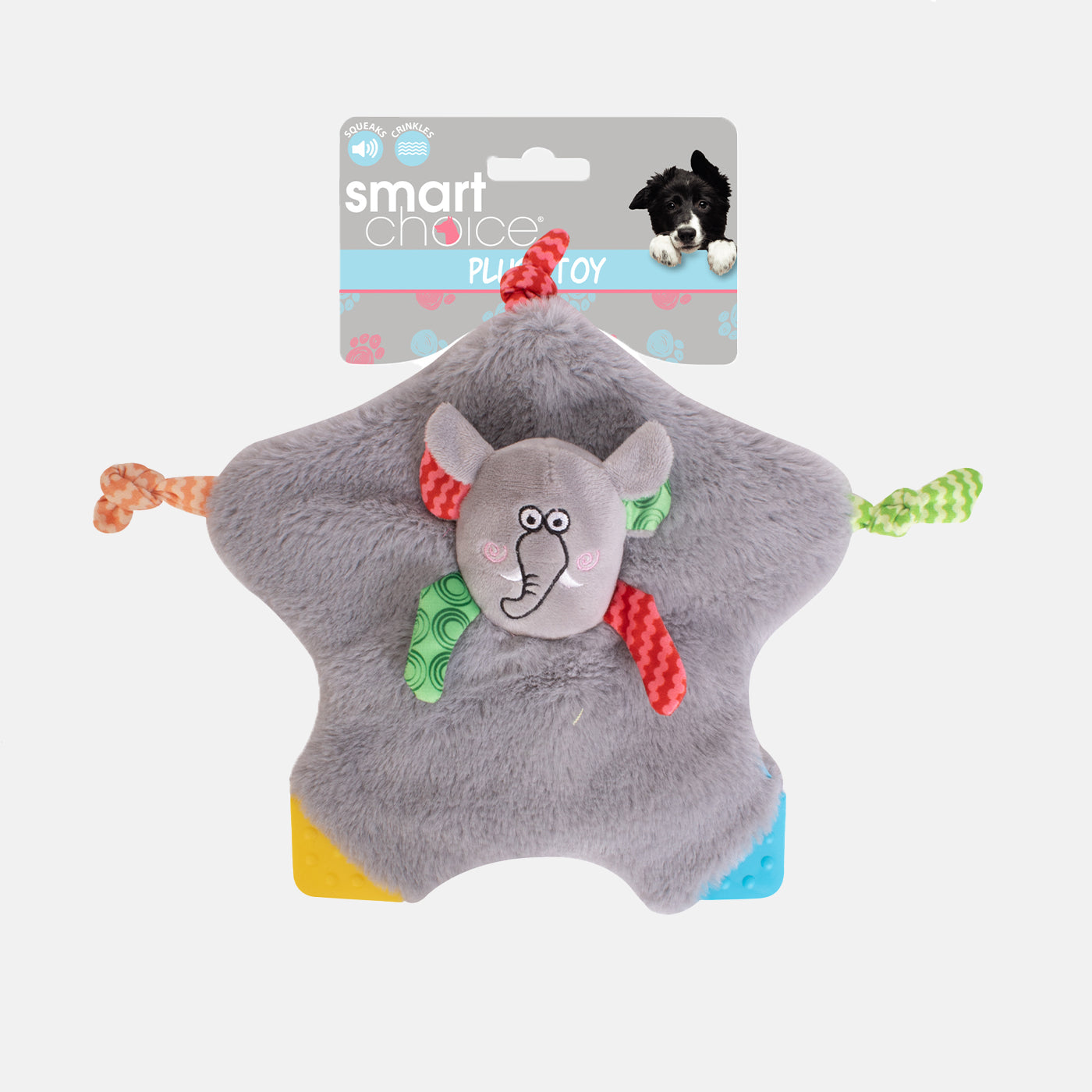 Multi Textured Plush Puppy Toy Smart Choice Dog Toys Lords