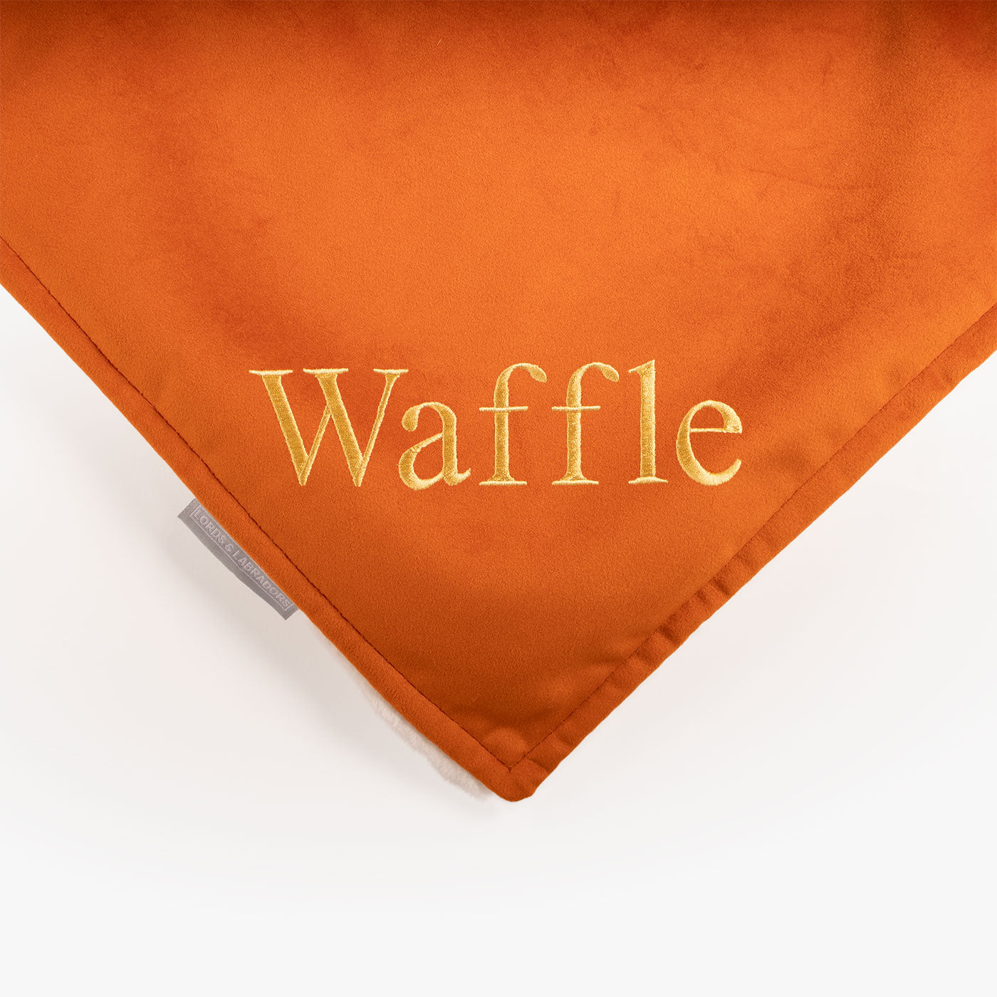 Dog & Puppy Blanket in Pumpkin Velvet by Lords & Labradors