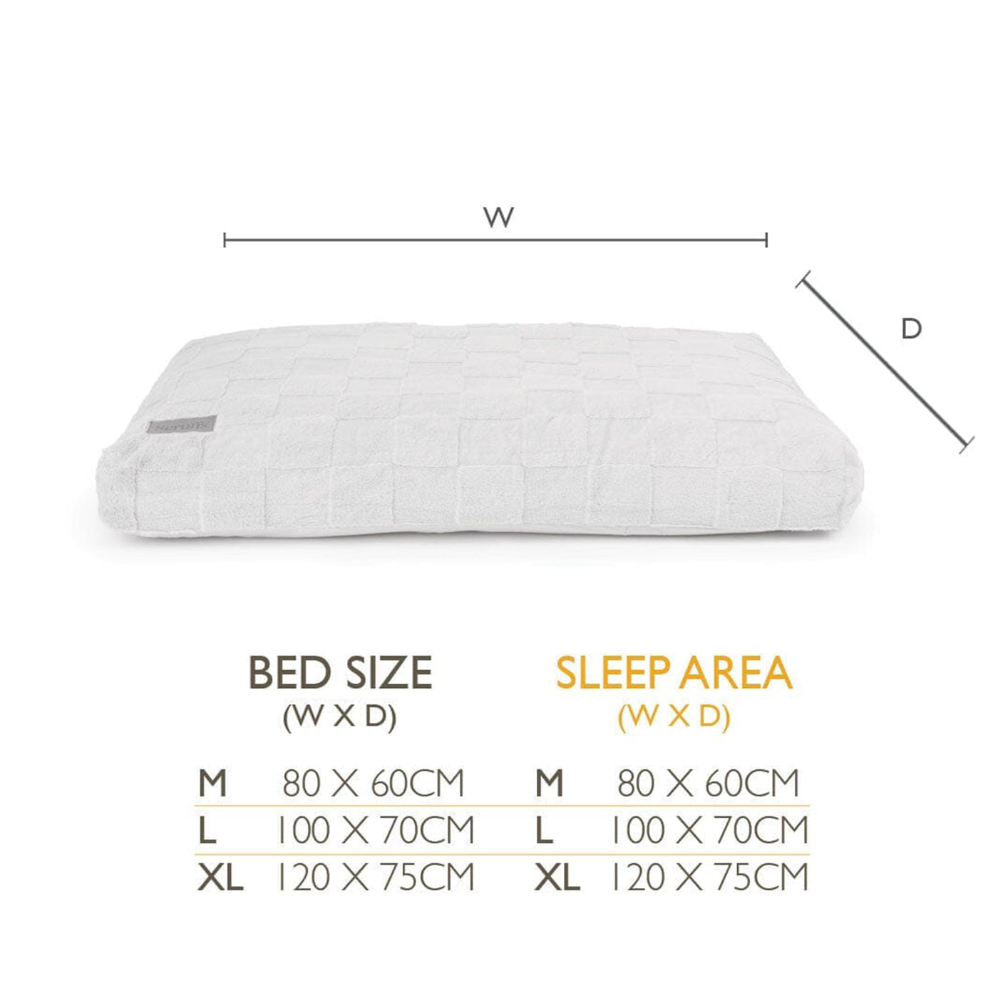 Scruffs Oxford Orthopaedic Silver Dog Mattress