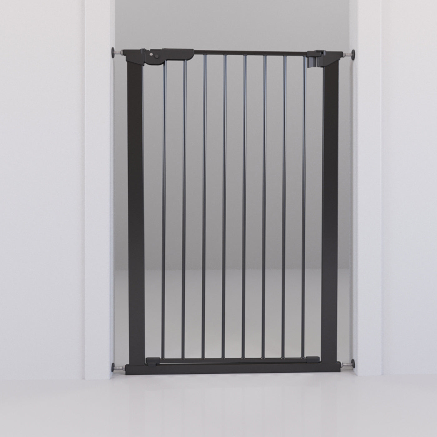 DogSpace Bonnie Extra Tall 105cm Pressure Fitted Pet Gate Black