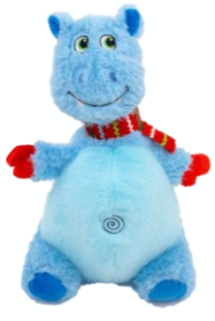 KONG Holiday Knots Belly Hippo Blue