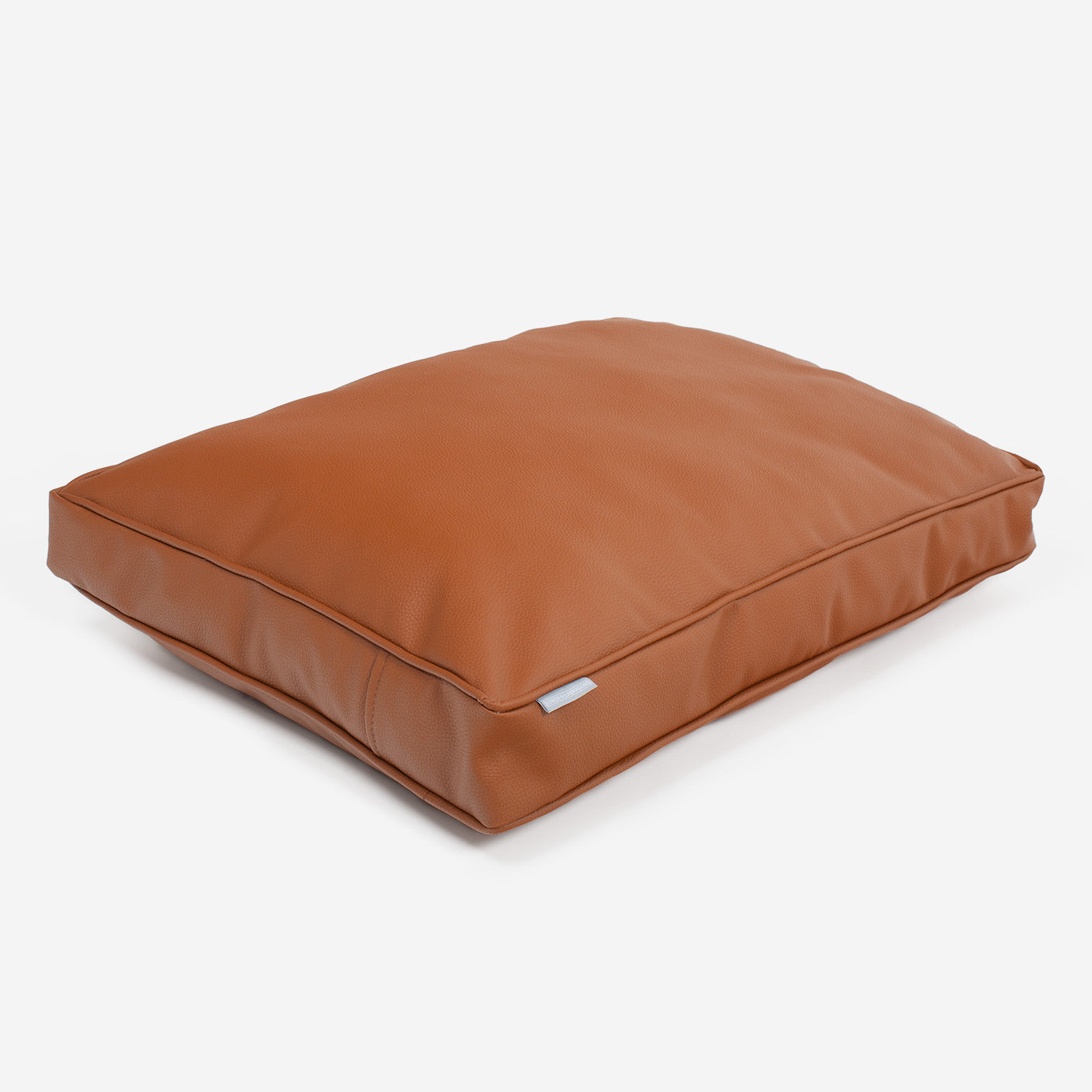 [color:ember] Luxury Dog Cushion in Rhino Tough Ember Faux Leather, The Perfect Pet Bed Time Accessory! Available Now at Lords & Labradors