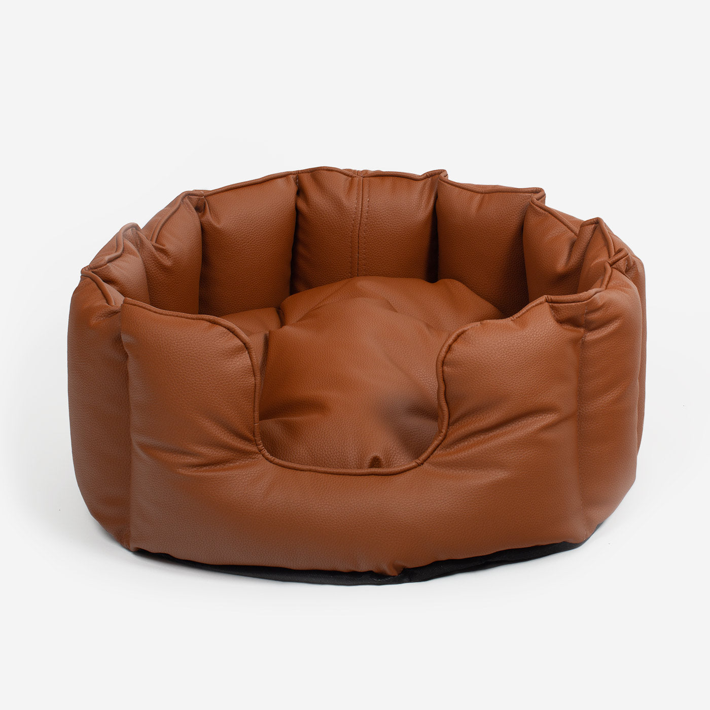 [colour:ember] Luxury Handmade High Wall in Rhino Tough Faux Leather, in Ember, Perfect For Your Pets Nap Time! Available To Personalise at Lords & Labradors