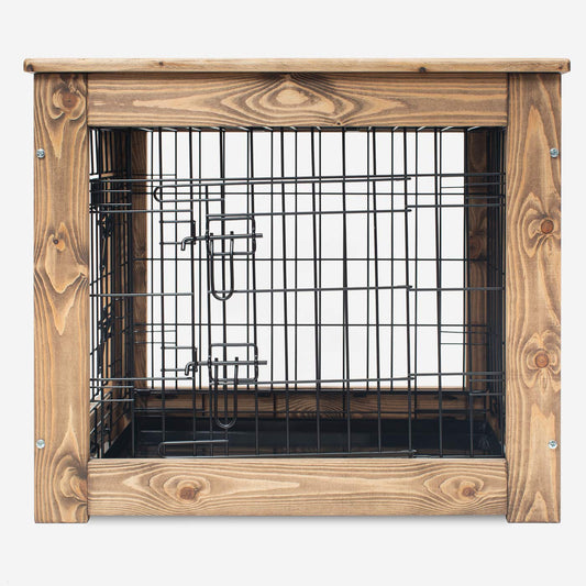 Wooden Broadsand Crate Surround With Black Crate by Lords & Labradors