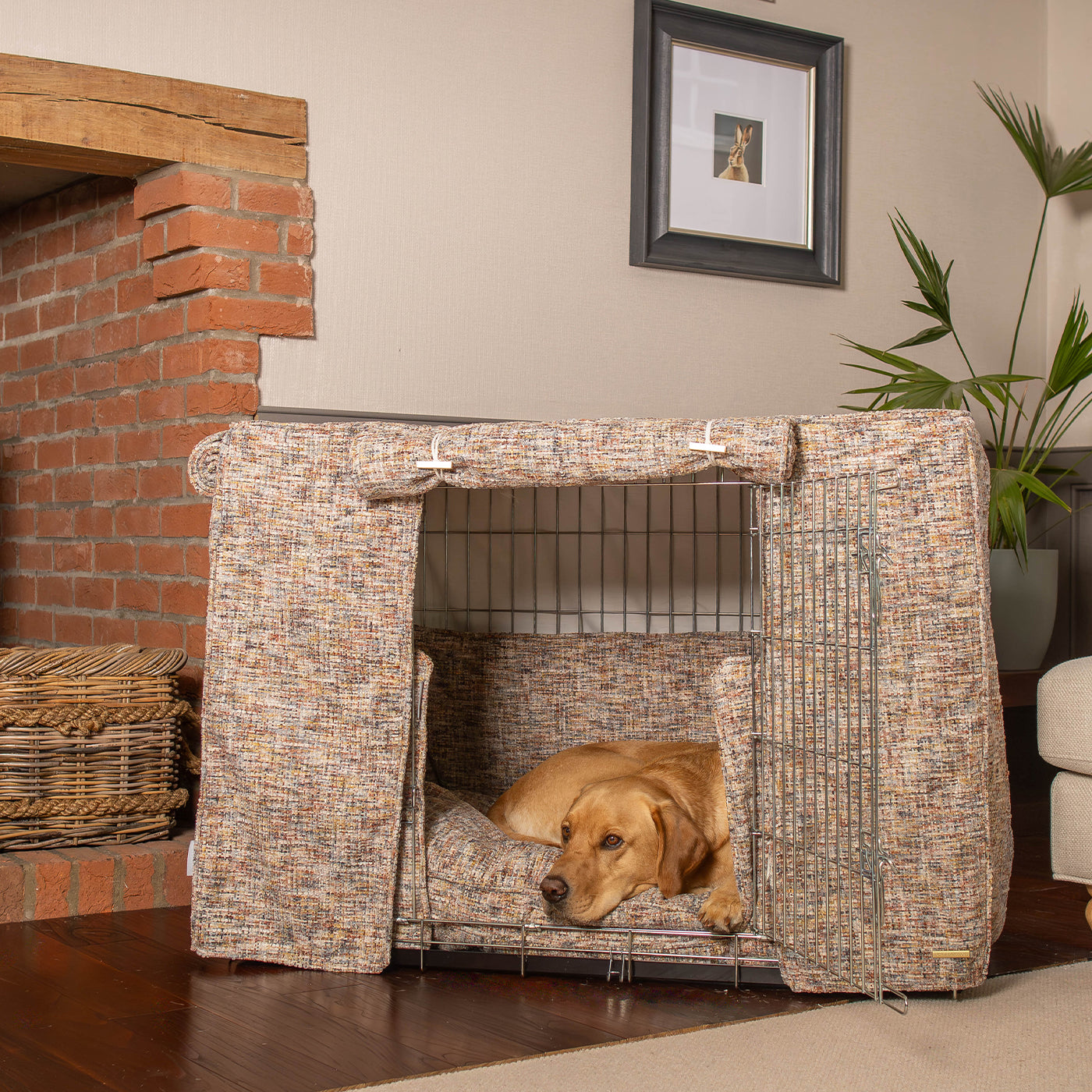 Dog Crate Set In Opal Minerals by Lords & Labradors