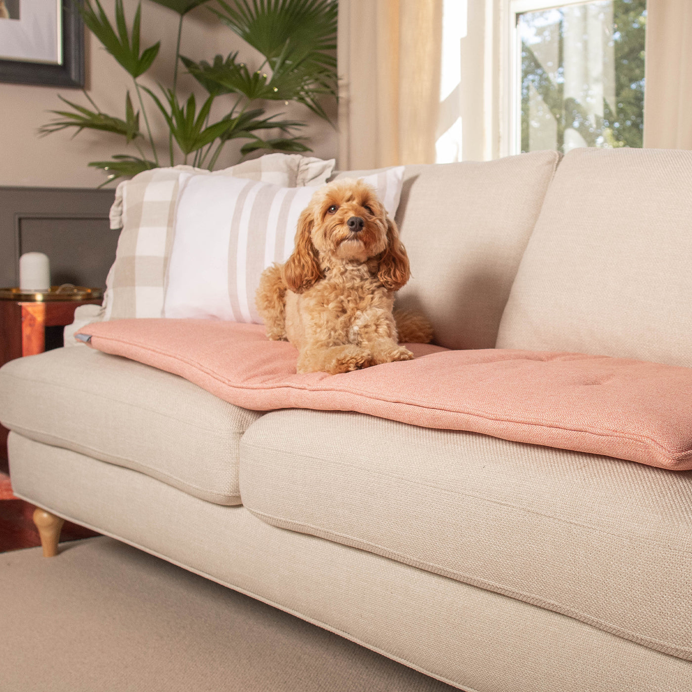 Sofa Topper in Peony Orkney Tweed by Lords & Labradors