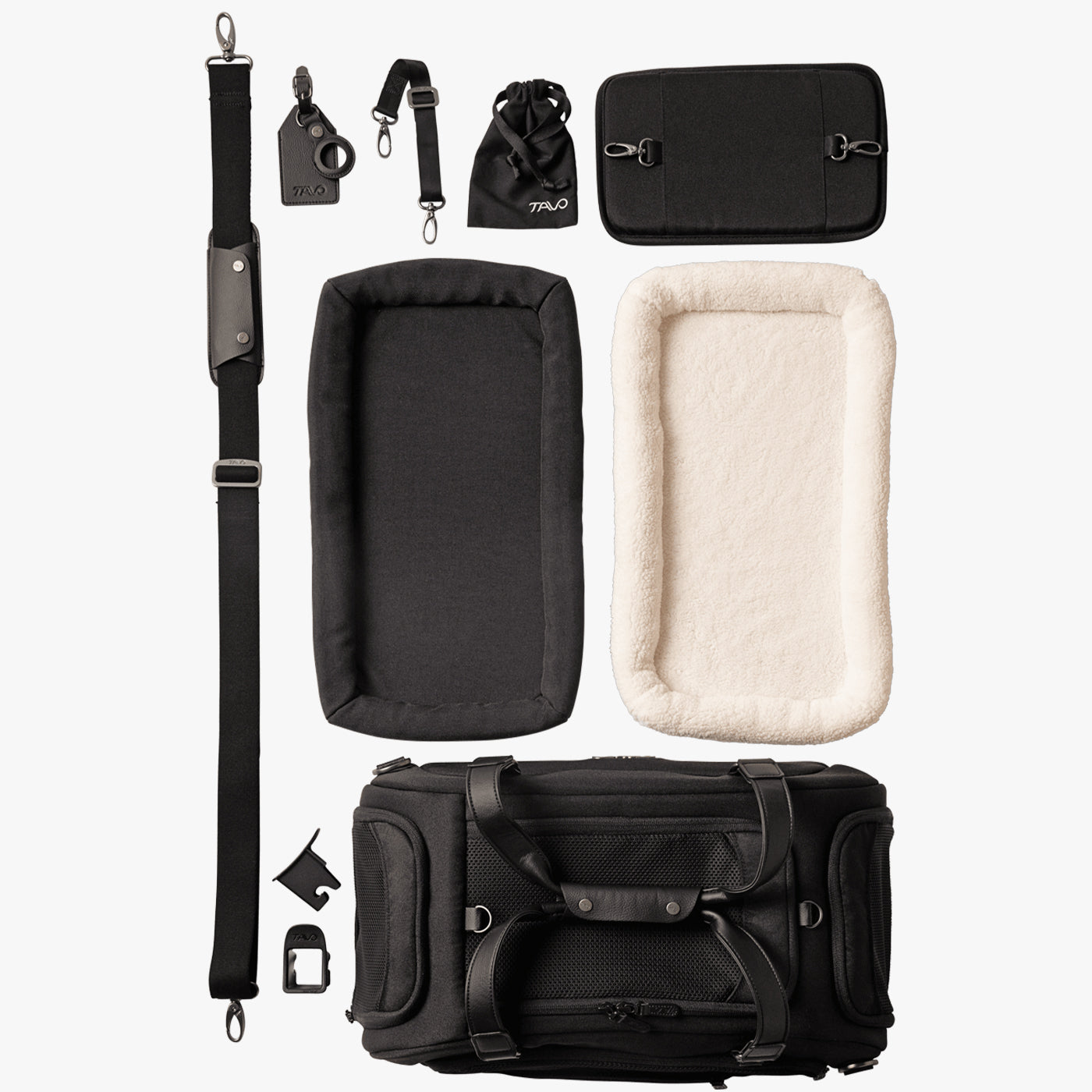 Tavo Dupree Small Dog Carrier & Car Seat with ISOFIX - Onyx