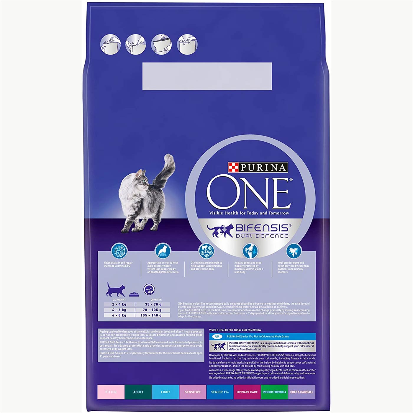 Purina One Senior 11+ Cat Chicken and Whole Grain 2.8KG