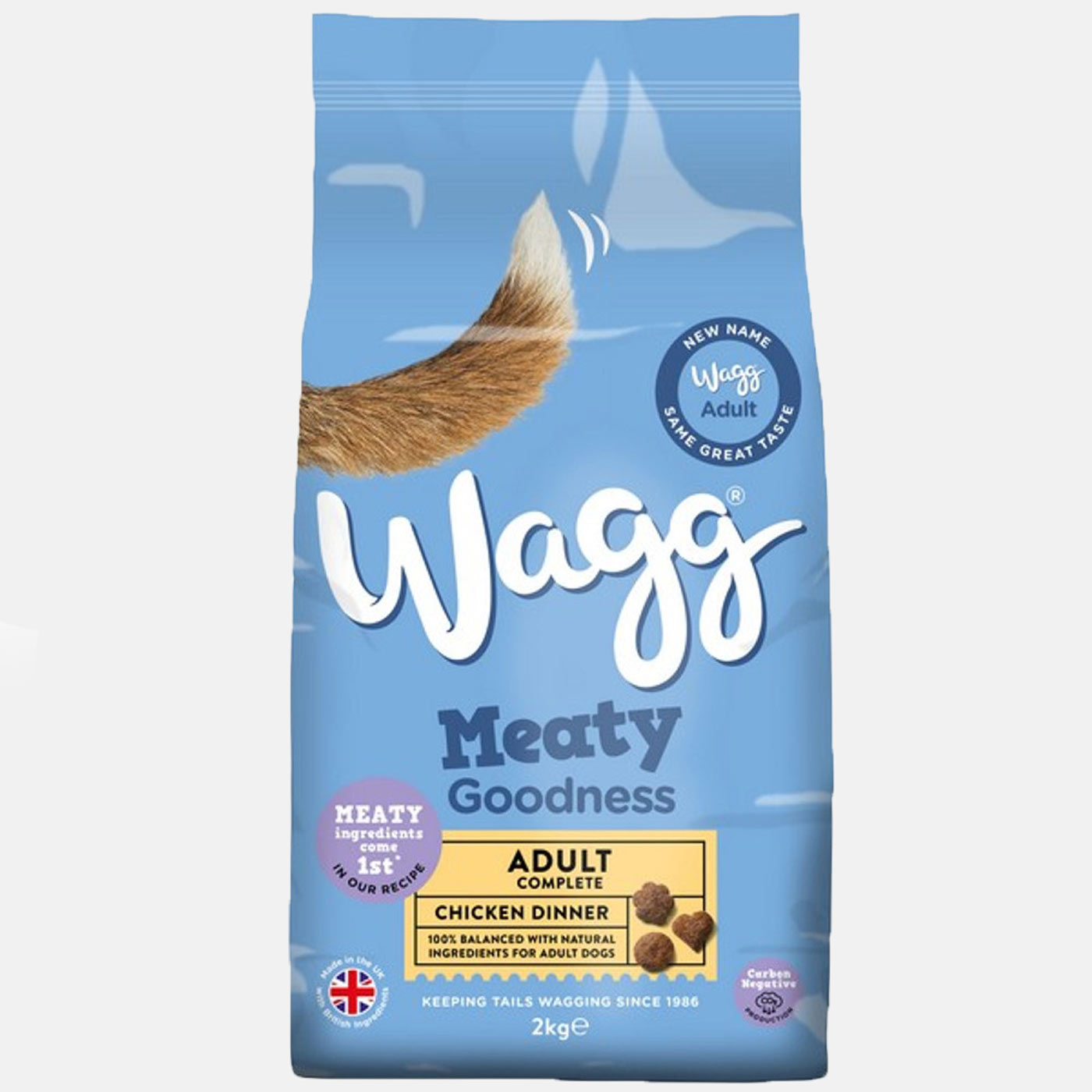 Wagg Meaty Goodness Complete Dry Adult Dog Food with Chicken 2KG