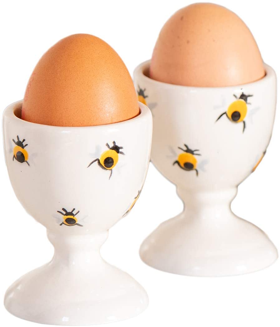 Pair Of Egg Cups in Honey Bee - L&L x Purple Glaze