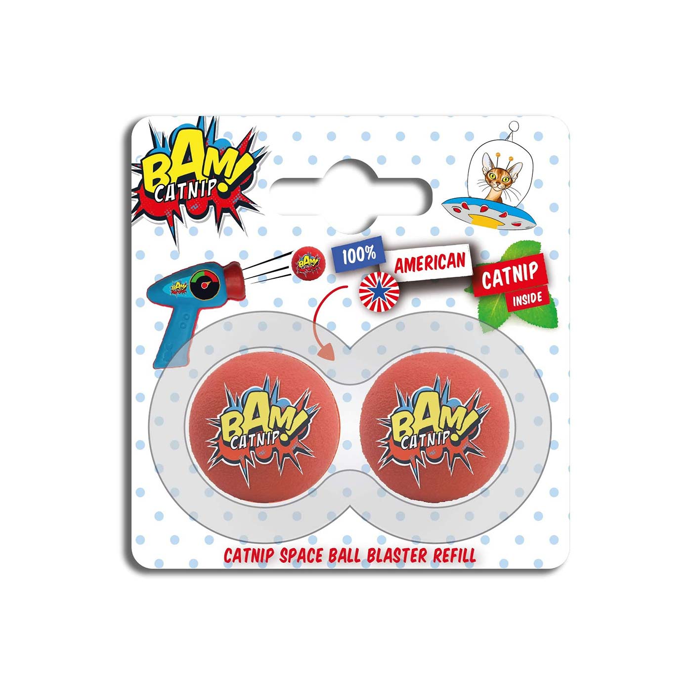 BAM Catnip Pop Gun Refill Balls