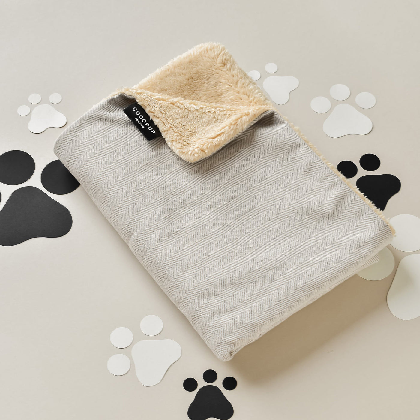 Cocopup London Brown Tweed Dog Blanket