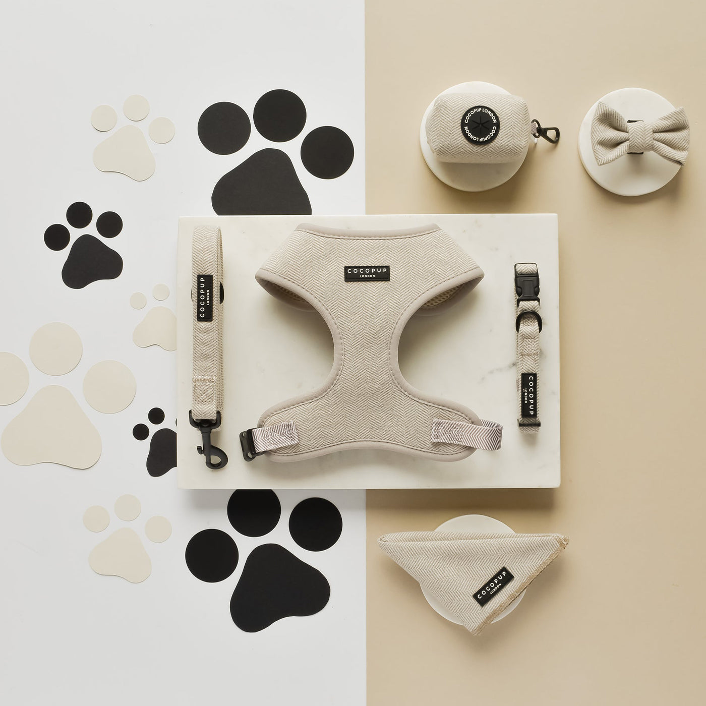 Cocopup London Brown Tweed Bow Tie