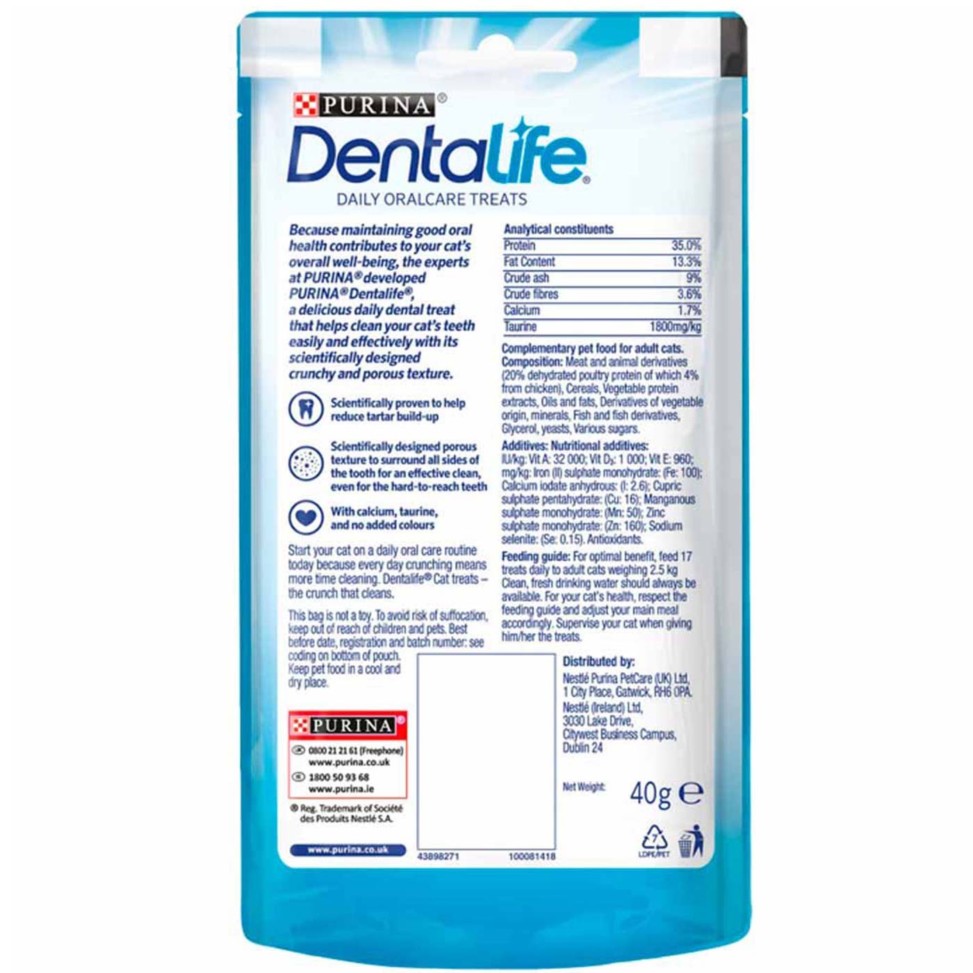 Dentalife Chicken Dental Cat Treats