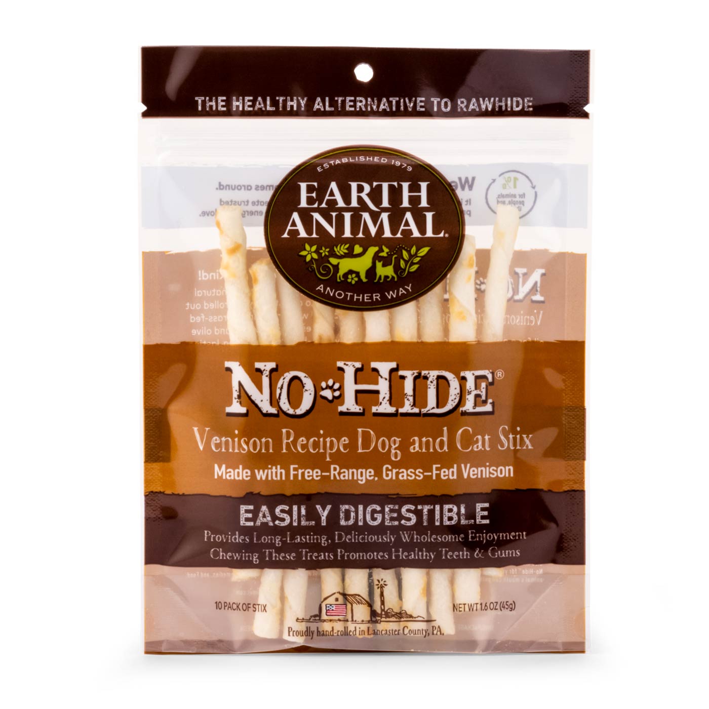 Earth Animal No Hide Venison Dog Stix Dog Chews Lords and