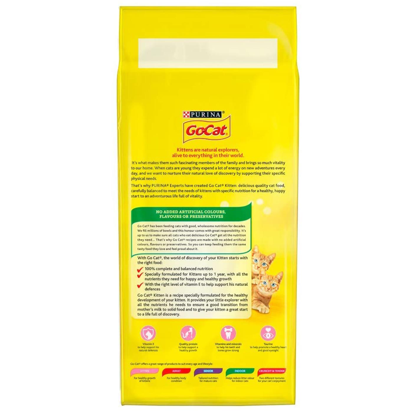 Go-Cat Chicken, Milk & Veg Kitten Food 2KG
