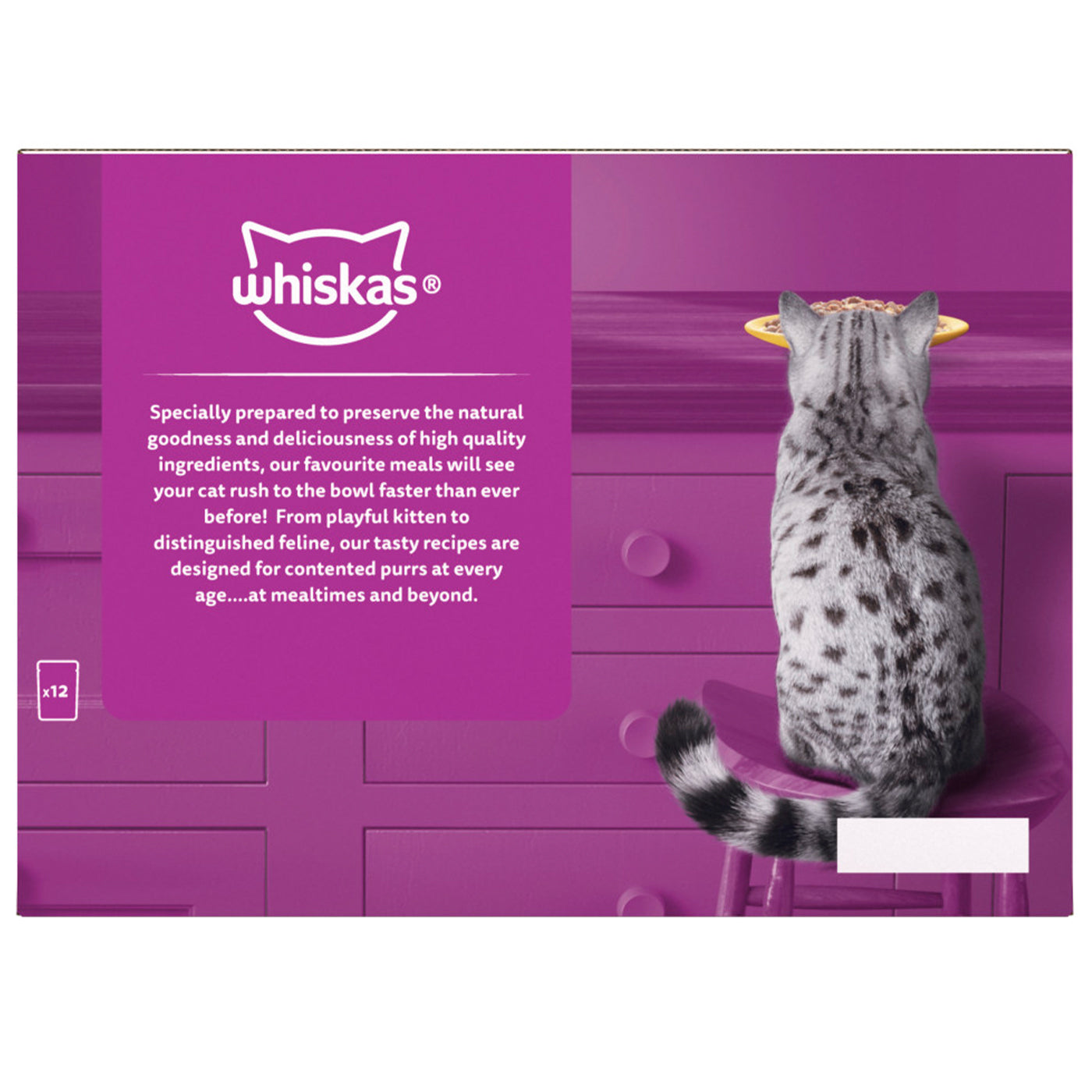 Whiskas 11+ Senior Cat Poultry Feasts in Jelly (12x85g)