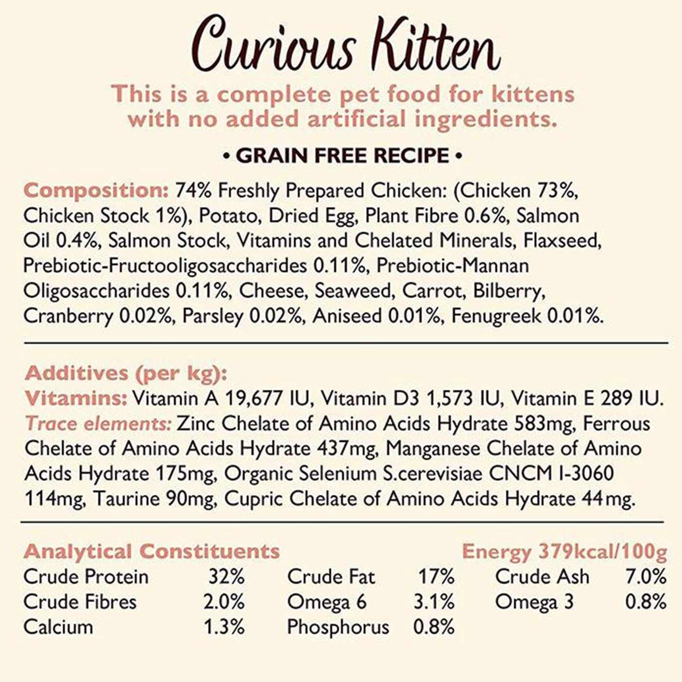 Lily's Kitchen Chicken & White Fish Kitten Dry Food