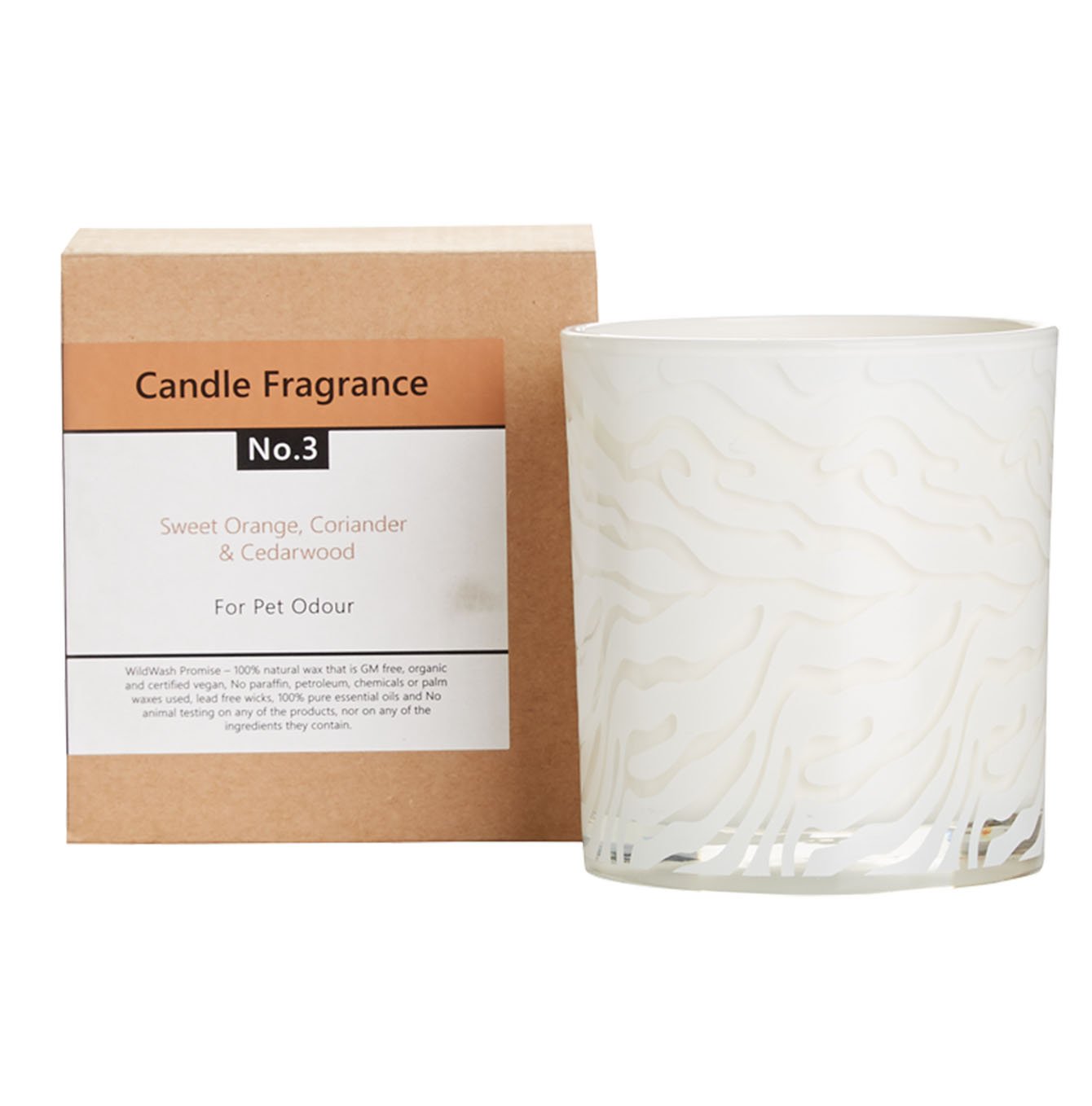 Wildwash sweet orange, coriander & cedar wood candle