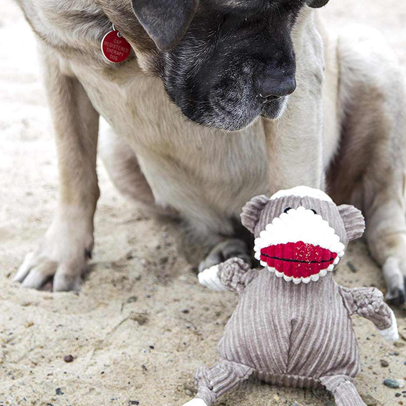 HuggleHounds Plush Knottie Sock Monkey