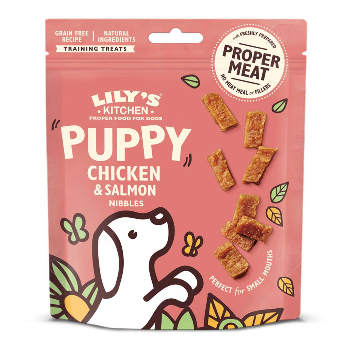 Lily's Kitchen Chicken And Salmon Nibbles Puppy Treats