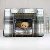 Imperfect Dog Crate Cover in Balmoral Charcoal Tweed To Fit L&L Crate by Lords & Labradors
