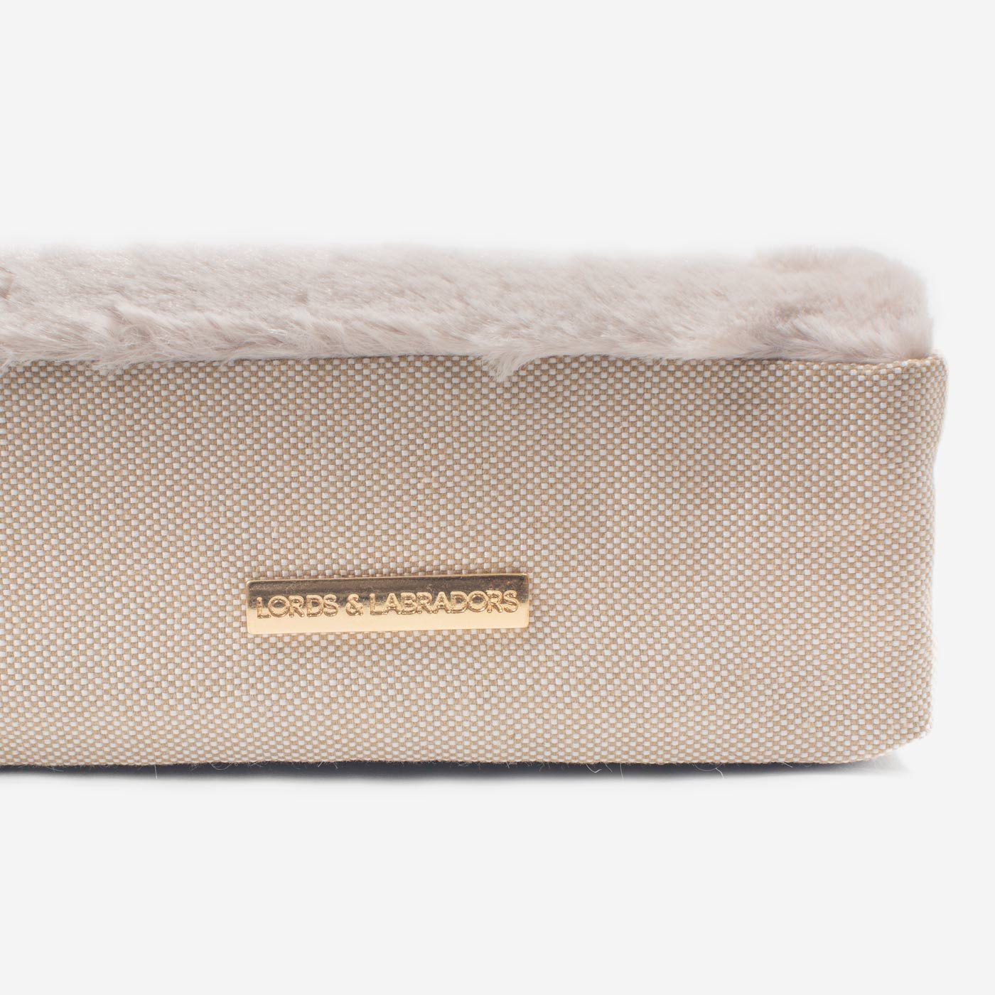 Discover the perfect dog mattress, our luxury essentials twill Orthopaedic mattress in stunning cream linen. Present to your furry friend with this Italian handmade mattress for dogs, available now at Lords & Labradors