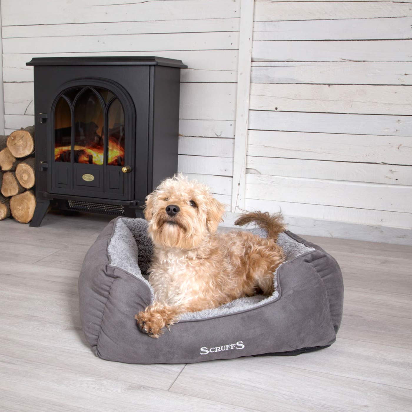 Scruffs Cosy Grey Box Bed