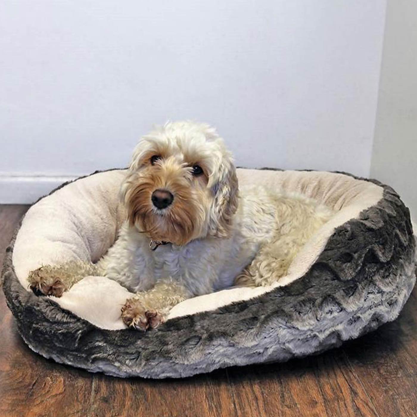 Snuggle Plush in Grey and Cream - Size S-L