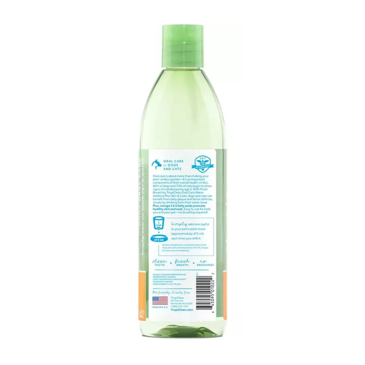 Tropiclean Oral Care Water Additive + Skin & Coat