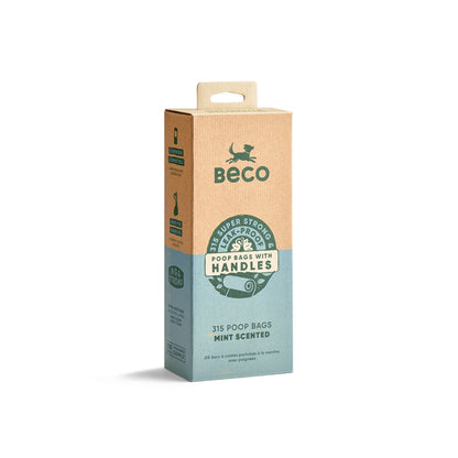 Beco Poop Bags Scented with Handles - 315 bags on rolls