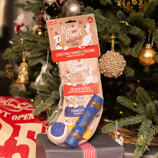 Rosewood Christmas Dinner Dog Stocking