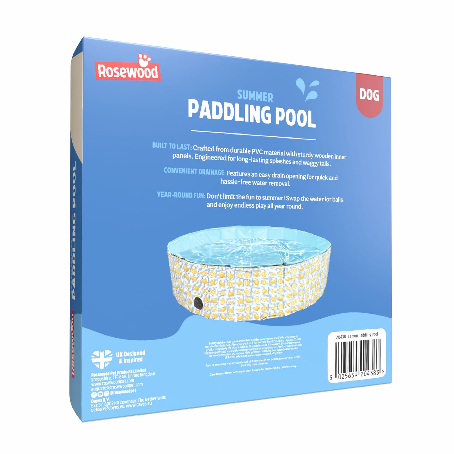 Lemons Paddling Pool for Dogs