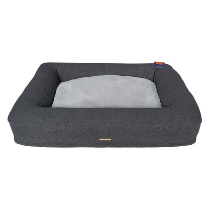 Discover Our Luxurious Comfort Cube Dog Bed in Anthracite (Navy), featuring Removable covers for easy machine washing and a non slip wipeable base. This super soft pet bed offers the ultimate comfort to your furry friend! Bringing Your Canine Companion The Perfect Bed For Dogs To Curl Up To! Available Now at Lords & Labradors