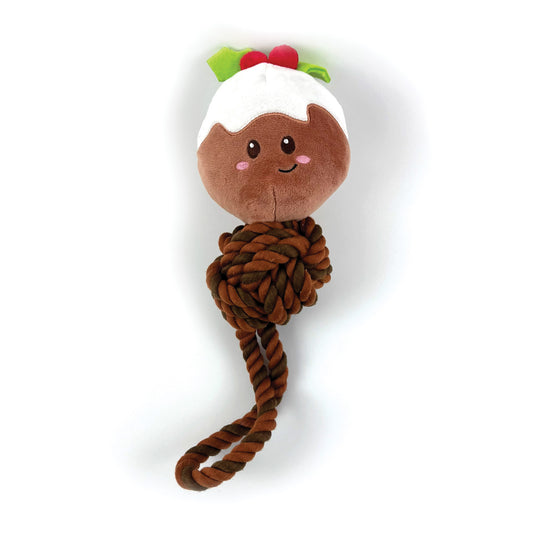 Happy Pet Christmas Pud Rope Tug Dog Toy