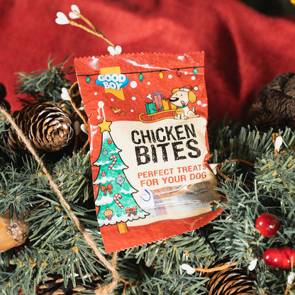 Good Boy Festive Dog Treats Gift Box, Chicken Bites Pet Treats, The Perfect Christmas Gift For Your Dog, Available Now at Lords & Labradors