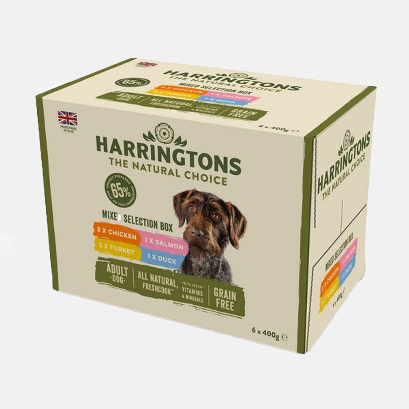 Harringtons Wet Dog Food Mixed Selection Box 6x400g