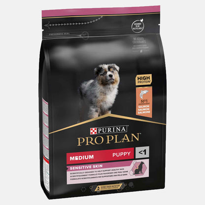 PRO PLAN Medium Puppy Sensitive Digestion Dry Dog Food with Salmon 3kg