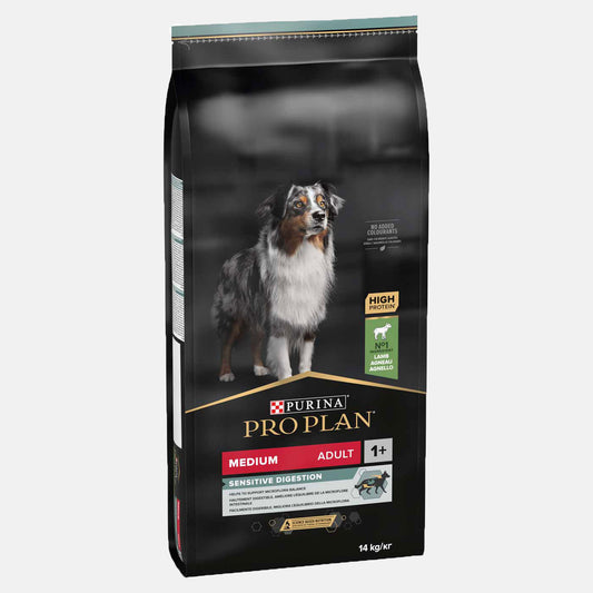 PRO PLAN Medium Adult Sensitive Digestion Dry Dog Food with Lamb 14kg