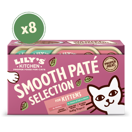 Lily's Kitchen Smooth Paté Selection Multipack for Kittens (8x85g)